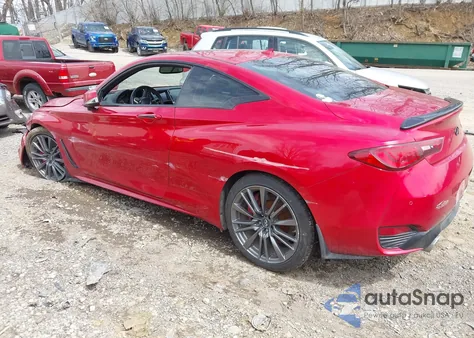 2017 Infiniti Q60 3.0T Red Sport 400 z USA, uszkodzony, nr VIN JN1FV7EL4HM702322